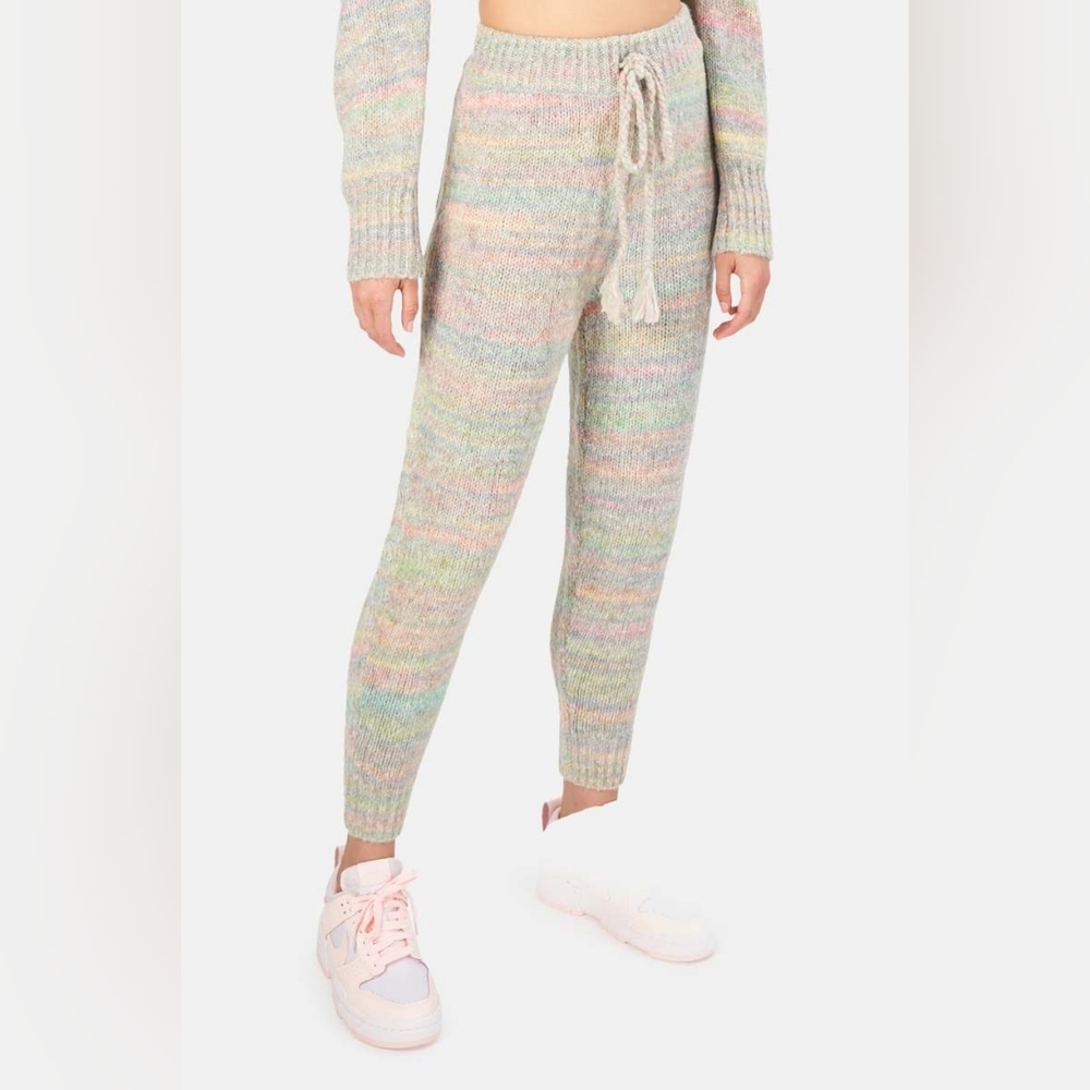 LoveShackFancy Pastel Knit Joggers